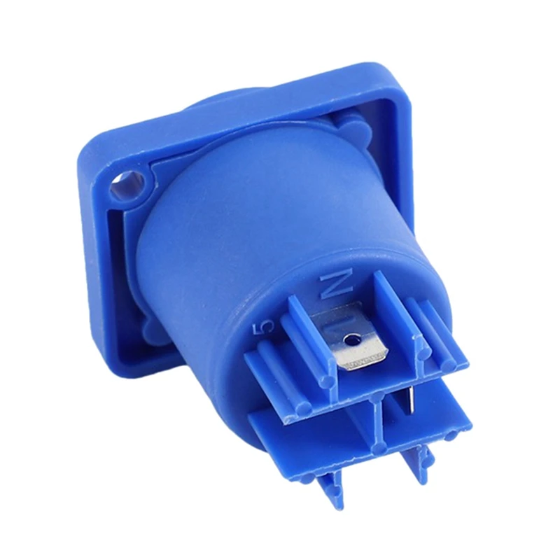 N75R-20PCS Powercon Connector 3 Pins 20A 250V Power Speaker Panel Socket Female For LED Screen Stage Lighting,Blue