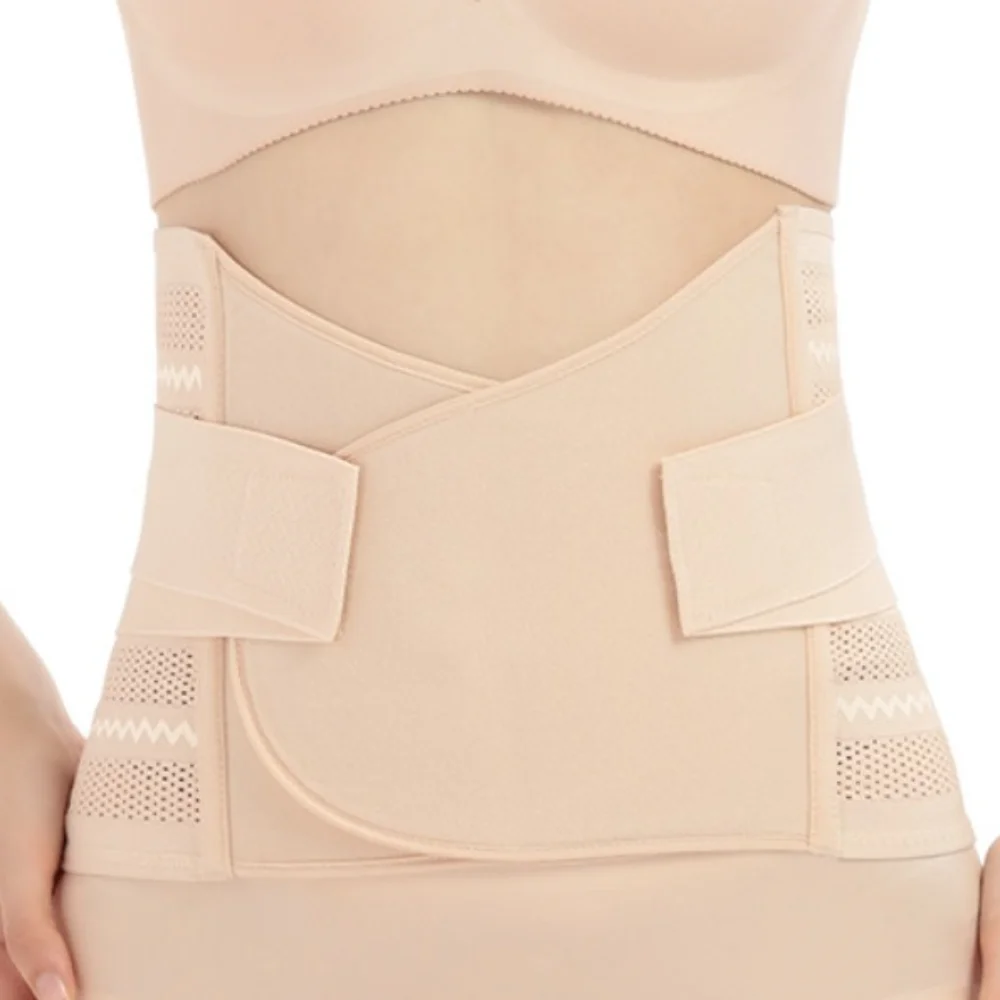 

Fashion Thin Postpartum Body Shaper Belt Stickable Seamless Waist Trainer Adjustable Breathable Women Girdle Belt Lady