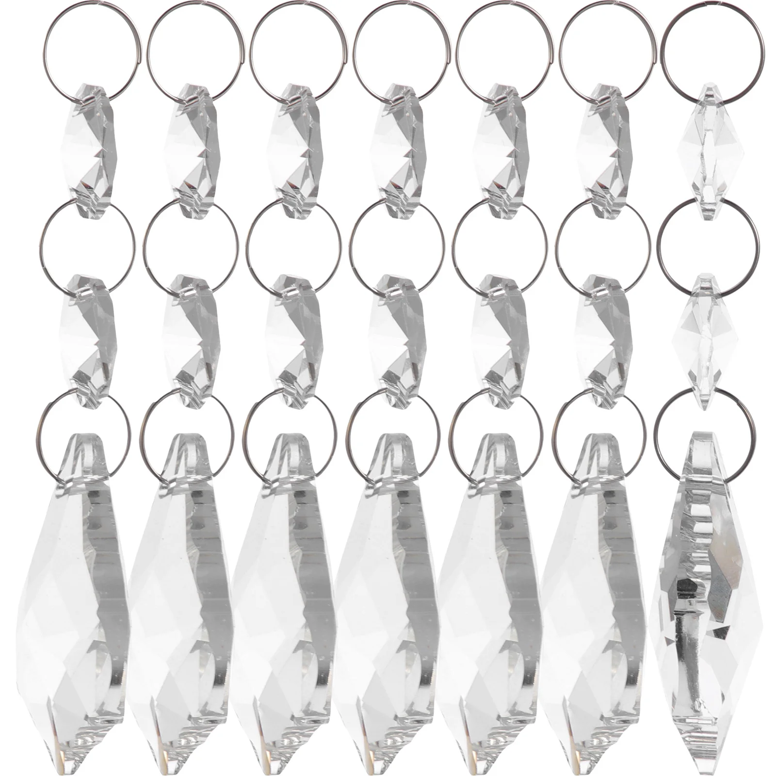 

10Pcs Crystal Pendant Ornament Superior Craftsmanship Reflective Hanging Crystals for Lamp Jewelry Making Garden Projects