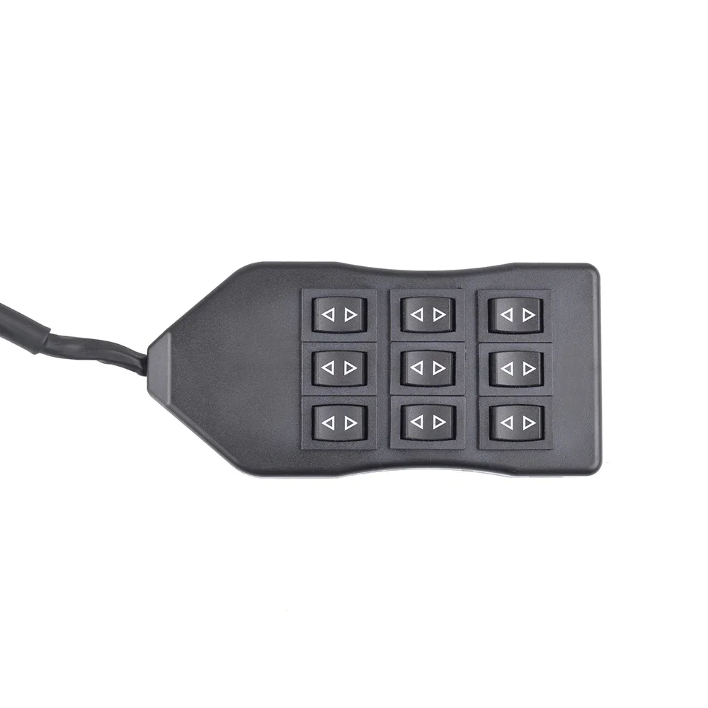 Universal Switch Box 9 Button 5M Air Ride Suspension Manueller Controller-Schalter für Magnetventil mit 8 Positionen