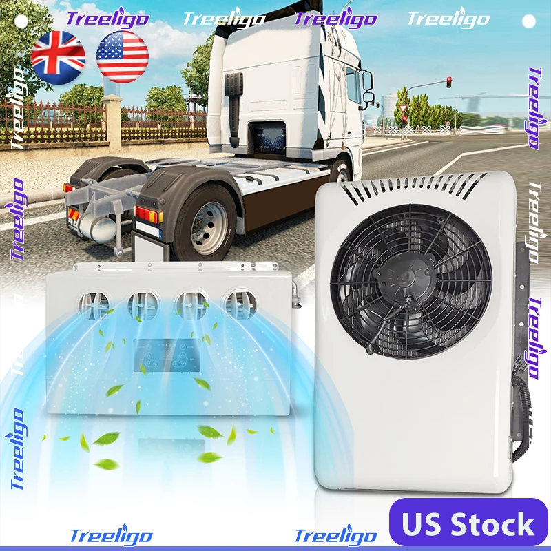 

Treeligo 2025 12V New Electric Truck Air Conditioning Systems Parking Air Conditioner Split Parking Cooler For Camper Van Cabin