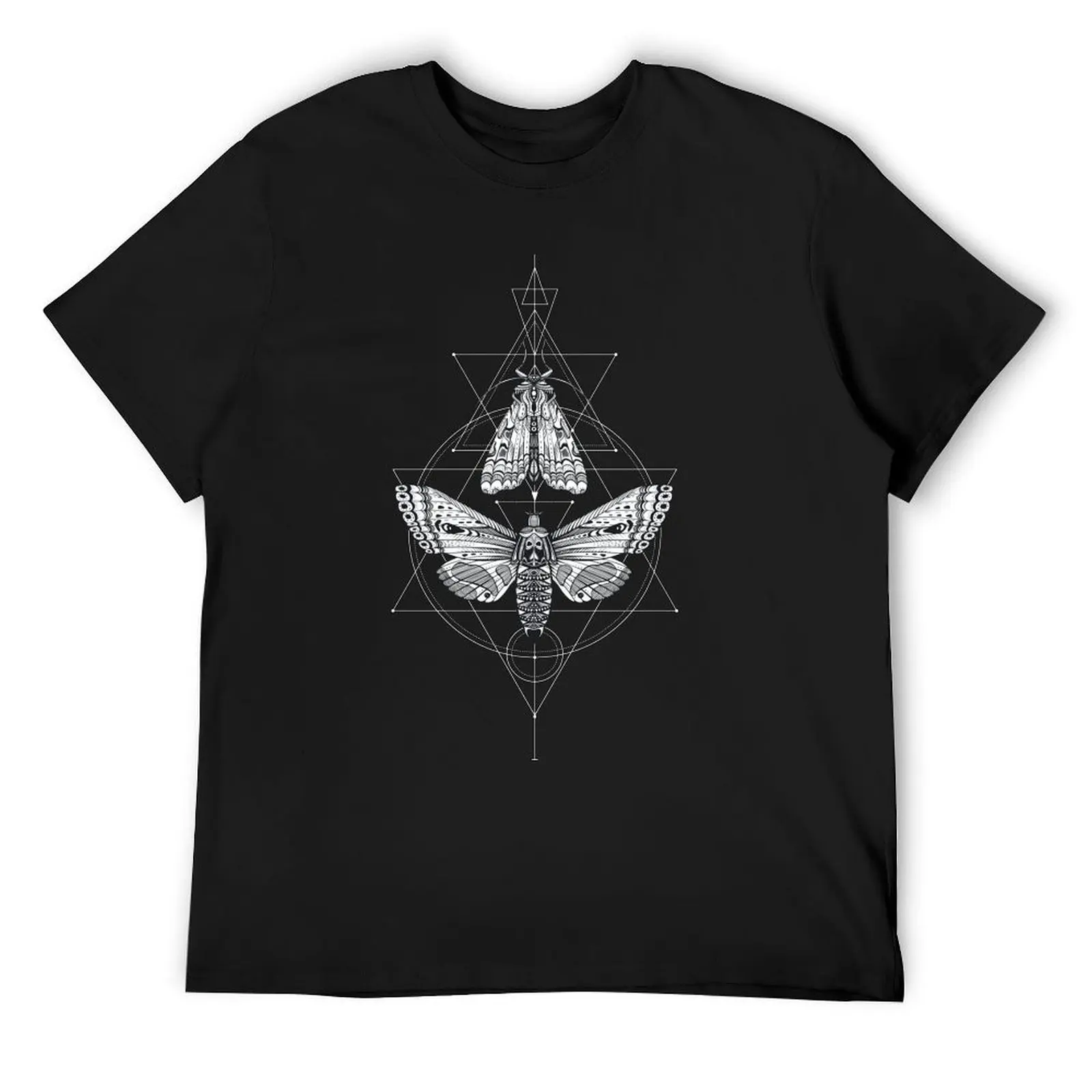

Skull Moth & Sacred Geometry  Goth T-Shirt blacks anime shirt croswit shirt man tshirts personalised fitted t shirts for men