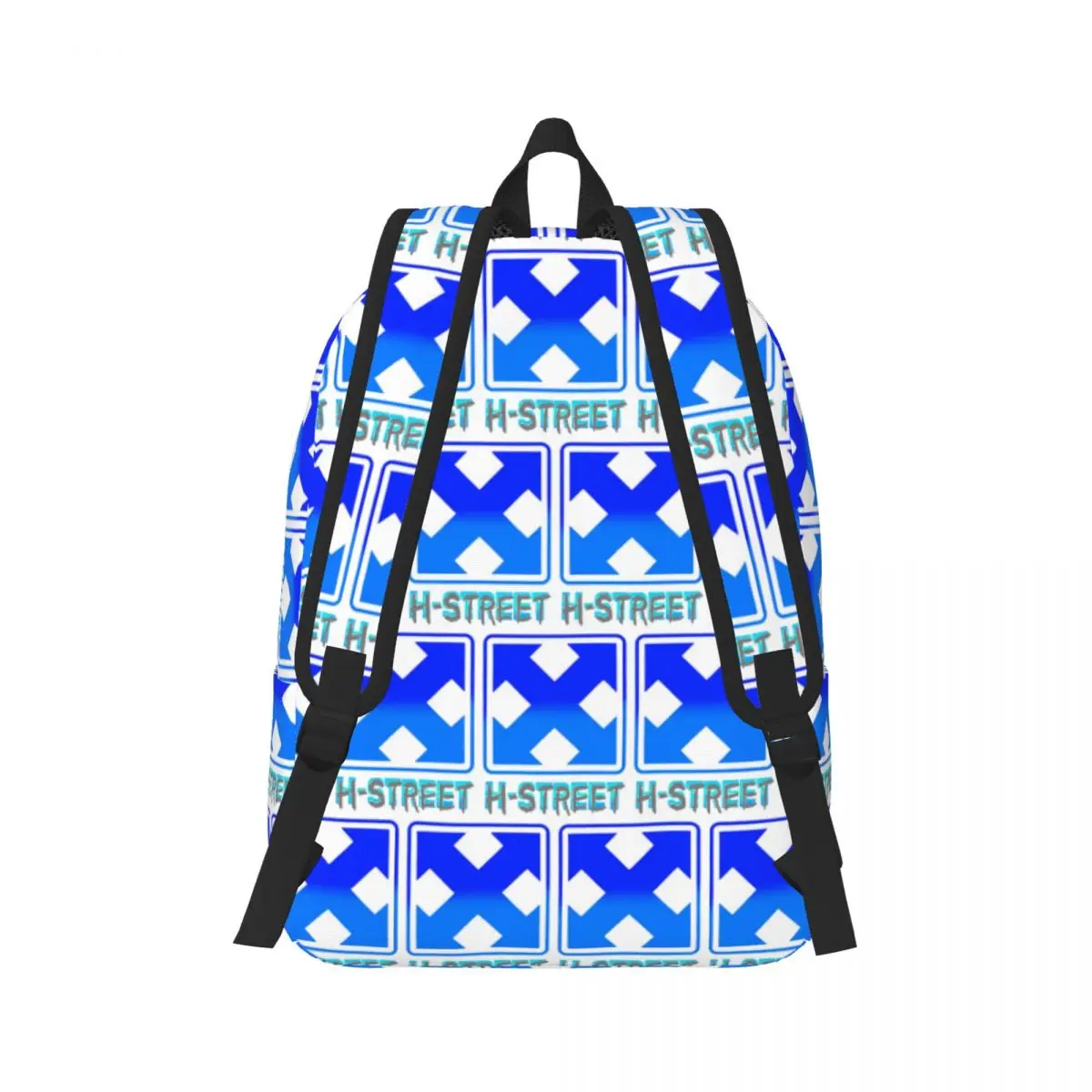 H Street Skate Vintage Backpack Daypack Large Capacity Children BookBag School Bag Shoulder Bags for Men Women