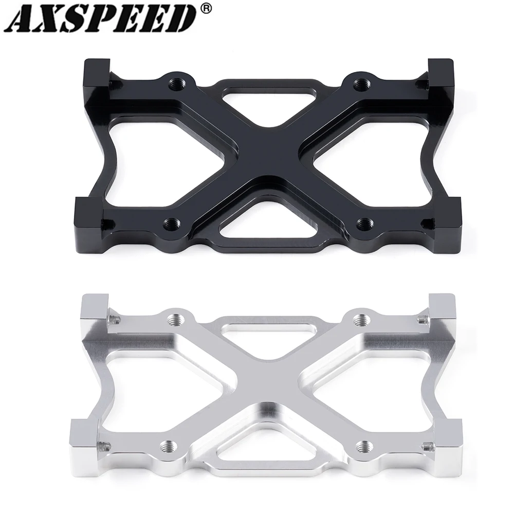 AXSPEED Aluminium-Stoßstangenmontageplatte, Chassis-Halterung für 1/10 RC Crawler Axial SCX10 RC Kletterauto, Upgrade-Zubehör