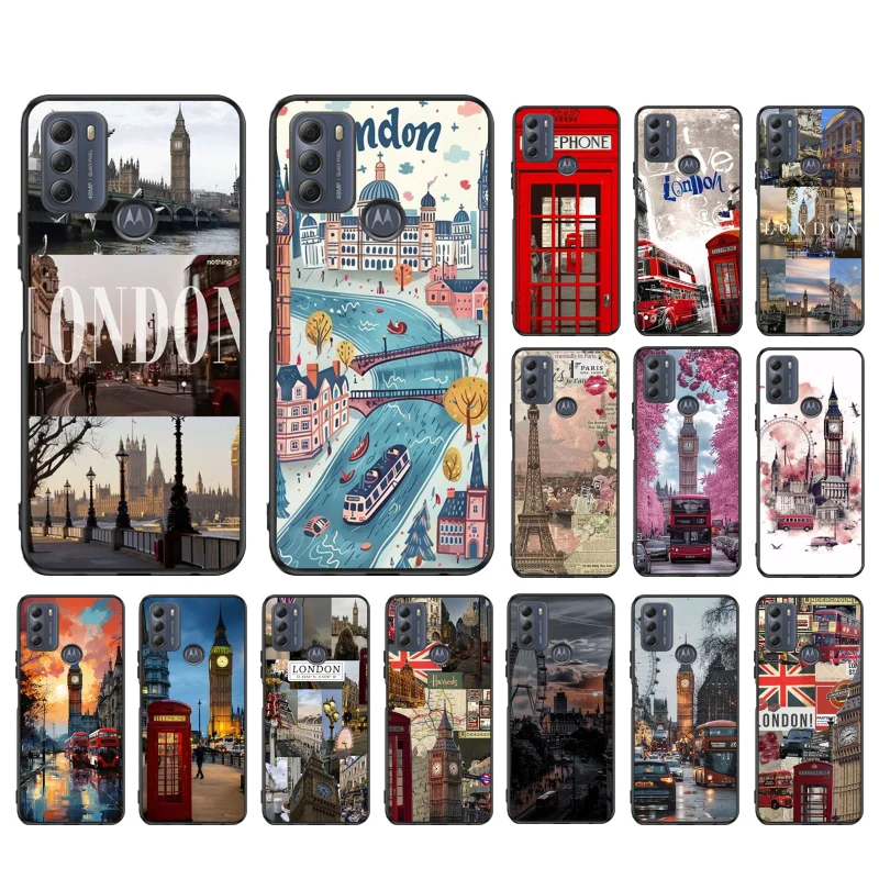 

London aesthetics Phone Case For Motorola Moto G85 G55 G05 G14 G75 G31 G50 G10 G20 G30 G60 G13 G32 G84 G54 G53 G72 G24 Power