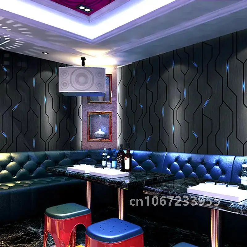 KTV Wallpaper Wall Covering 3D Stereo Music Bar Decor Flash Technology Sense Gaming Room Wall Paper Decoration of Esports Rooms