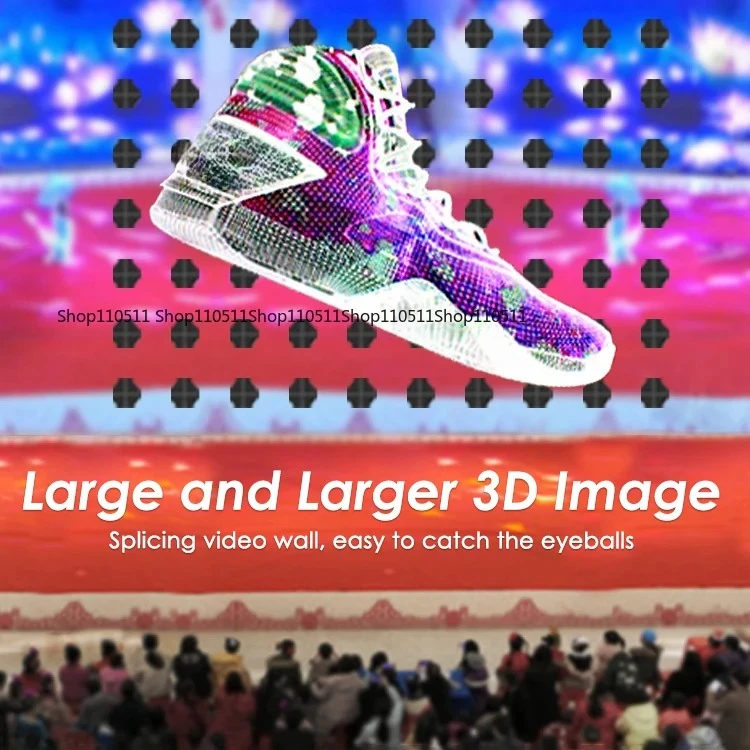 3D Hologram Advertising Player Device 3D Led Fan Display Machine Hologram 43cm App Control Led Advertising Device