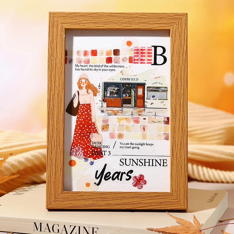 Naklejki z uroczymi postaciami Mr. Paper, 50 arkuszy/opakowanie, naklejki z kreskówkową dziewczyną w modnej odzieży, z wiązaniami, okręgi, do książek, zeszytów, do zapisywania wydatków.