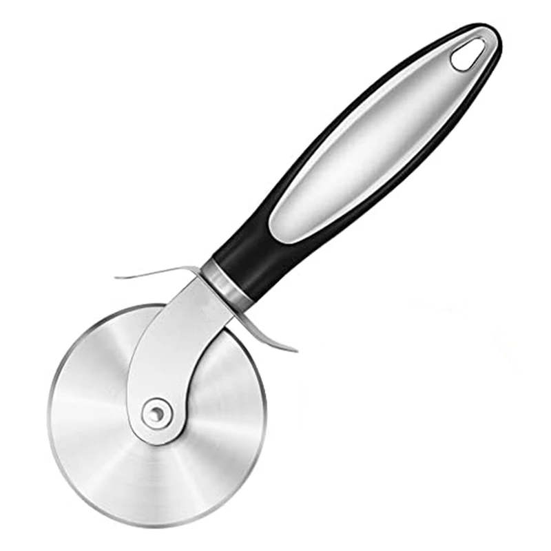 

Kitchen Large-Pizza Cutter Wheel, Stainless Steel Pizza Slicer, Sharp Blade Pizza Wheel With Non-Slip Handle Reusable Durable