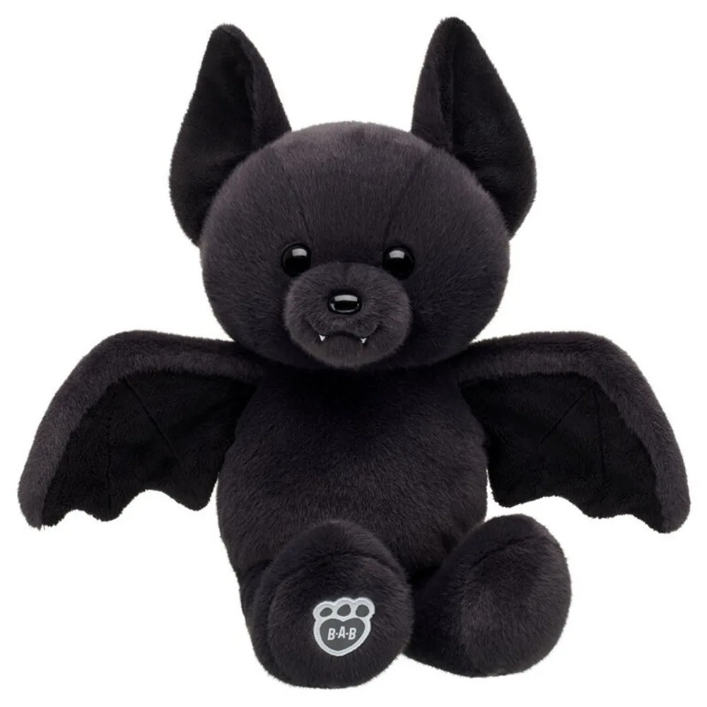 

Build A Bear Posable Bat Plush 2025 Аксессуары Кукла Мерч Плюшевая игрушка-летучая мышь Хэллоуин Рождественский подарок