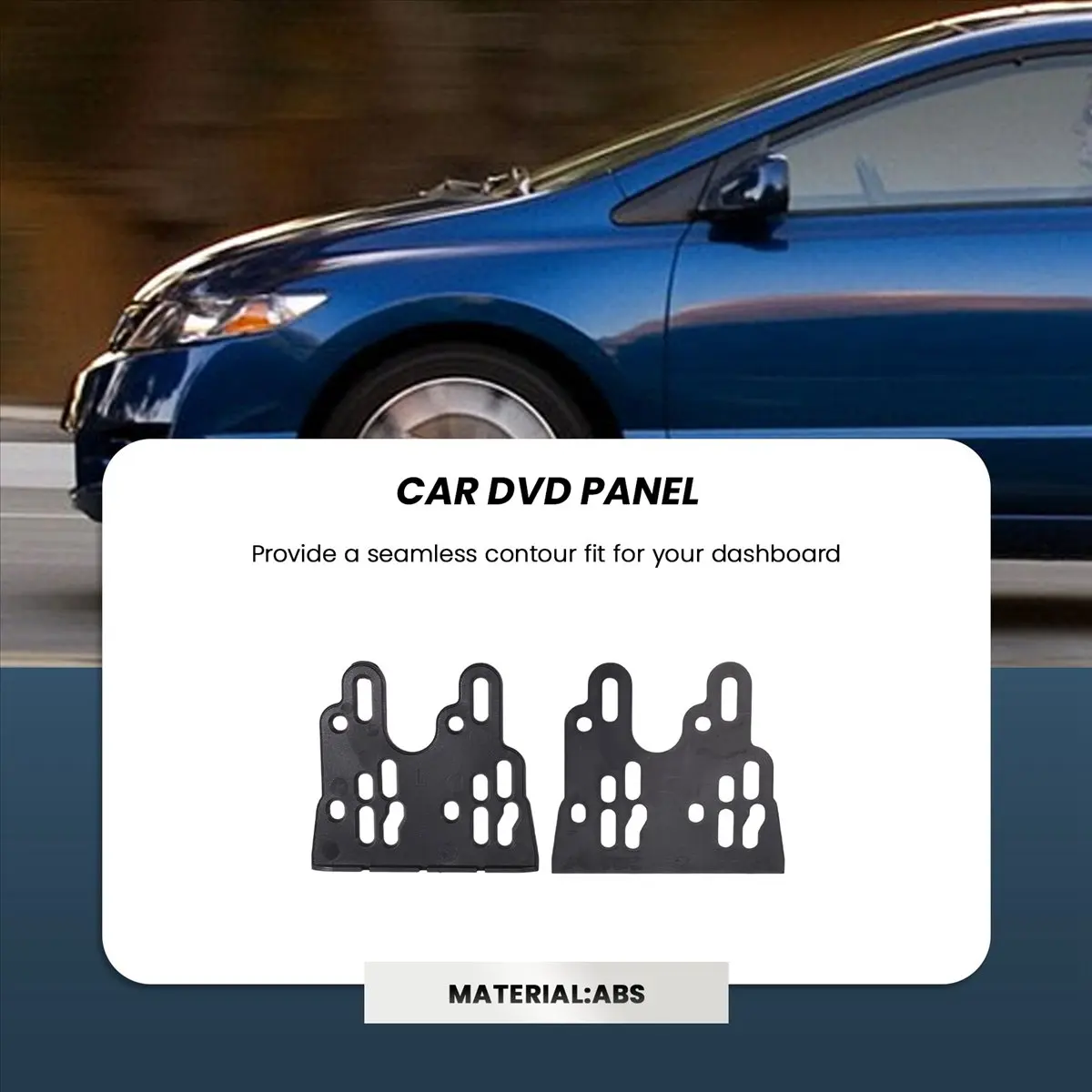 Super Sale For Honda Civic Double Din Fascia Radio Dvd Stereo Cd Panel Dash Mounting Installation Trim Kit Face Frame Bezel with