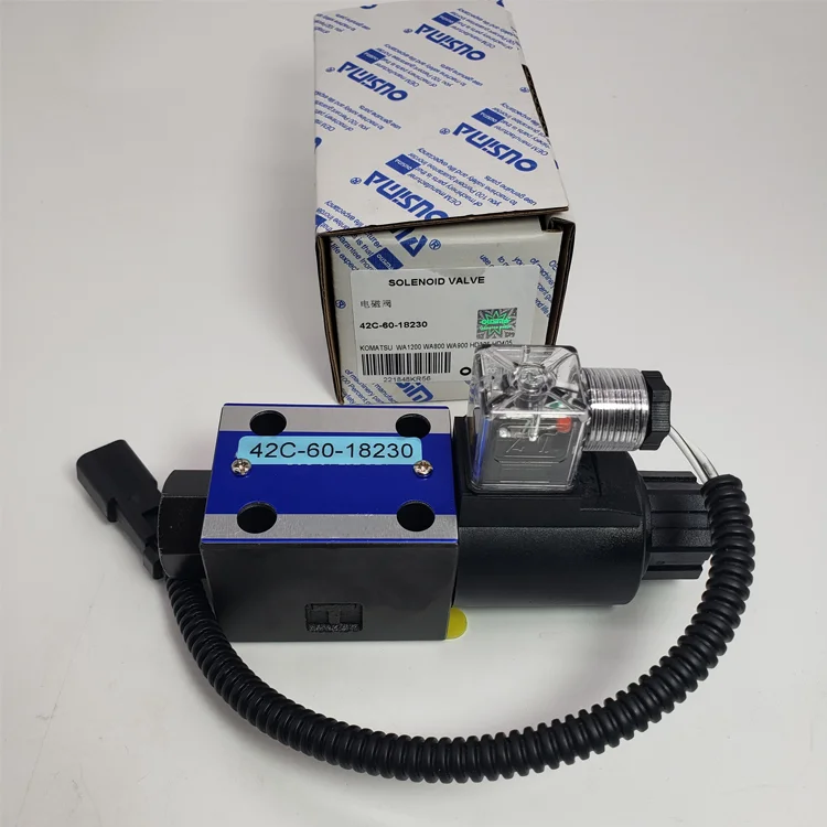 

PC130-7 PC200-8M0 PC350-7 Excavator HD605-8 Truck WA900-3E0 Loader Hydraulic System Valve 42C-60-18230 Solenoid Valve
