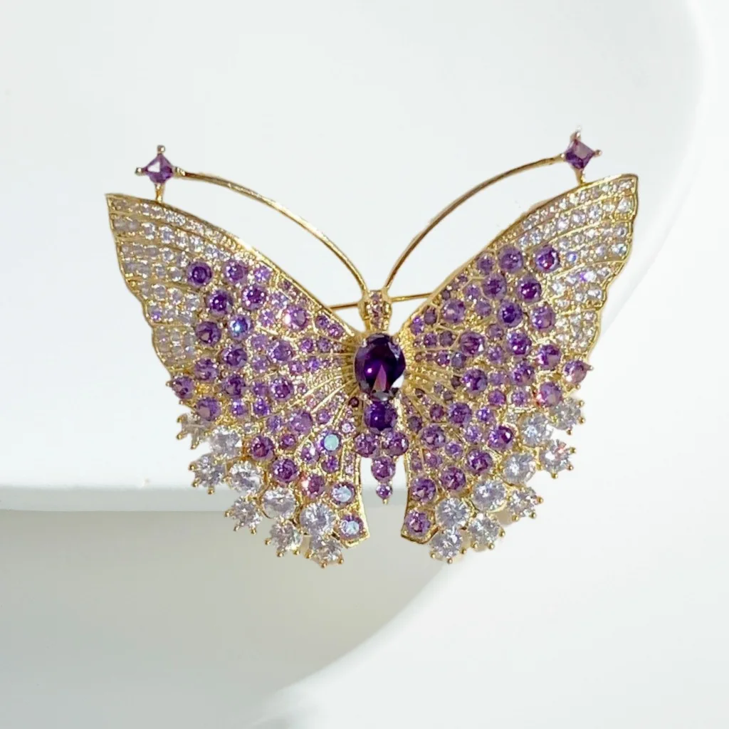 1Pc Chic Butterfly Brooch for Women Men Fashion Butterfly Insect Brooches Pins Jewelry Trendy Accessories Party Gifts 2025
