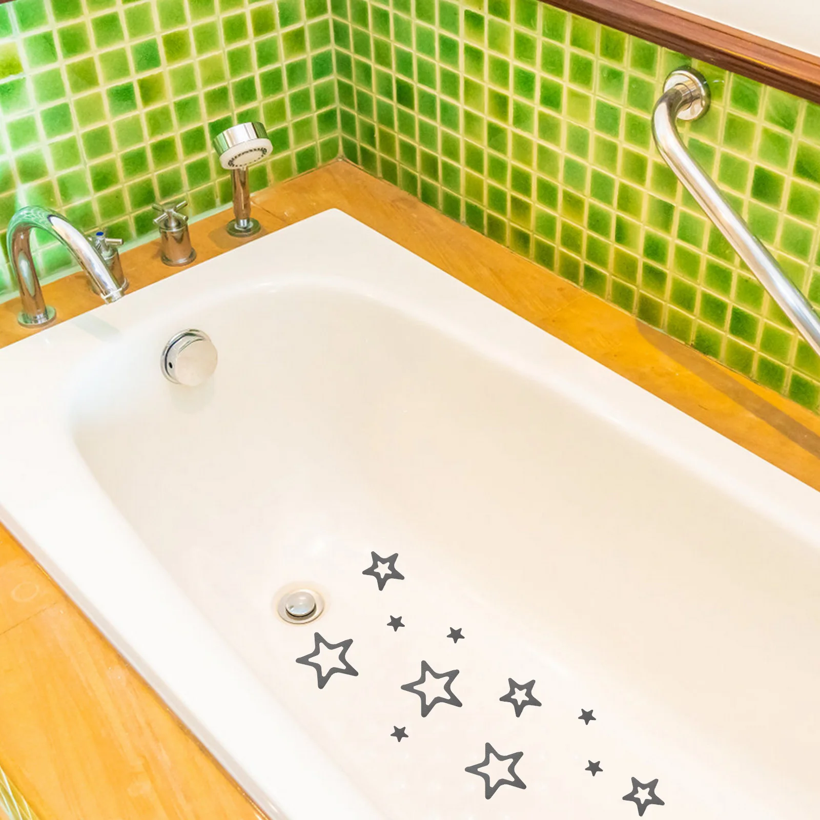 

12Pcs Non Slip Bathroom Stickers Waterproof Star Shape Tub Decals Self Adhesive Shower Grip Floor Safety Bathroom Floor Stickers