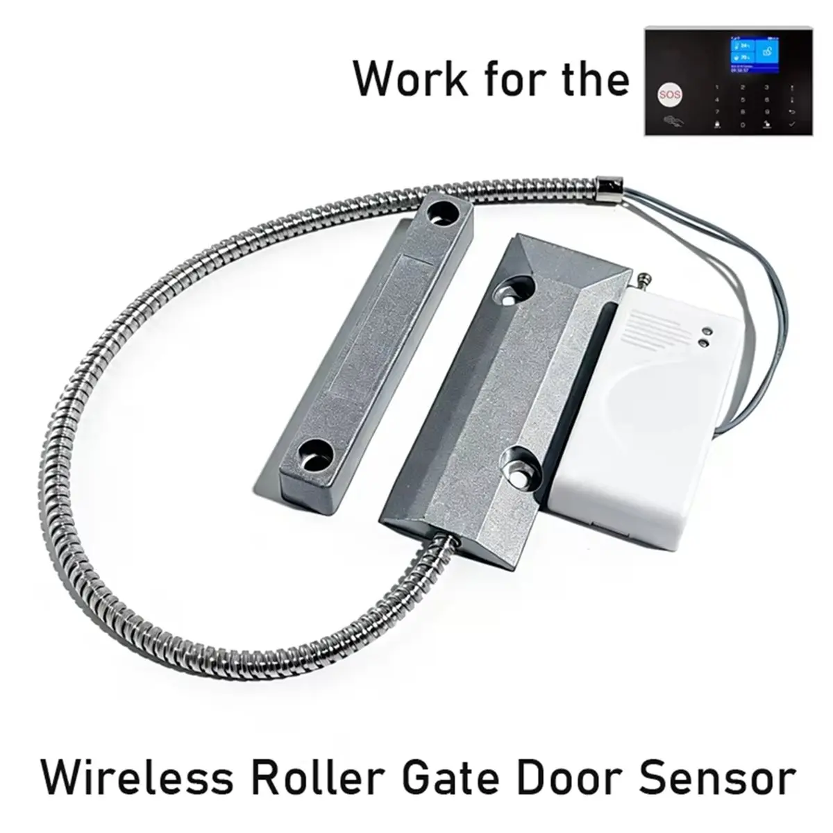 Wireless Rolling Door Sensor 433MHz Roller Shutter Garage Magnetic Detector Thick Switch Anti-Theft