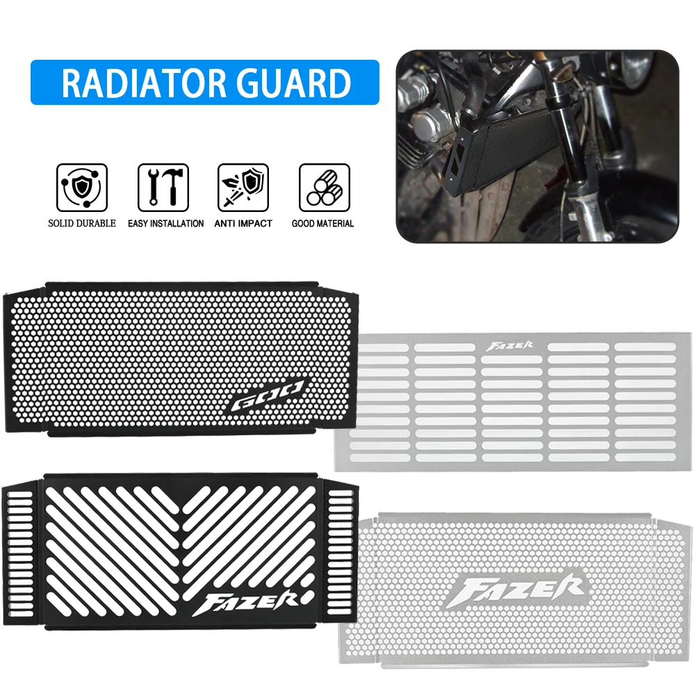 

600 FAZER Запчасти для мотоциклов с ЧПУ, защита решетки радиатора для YAMAHA FZS600 FAZER S 1998 1999 2000 2001 2002 2003