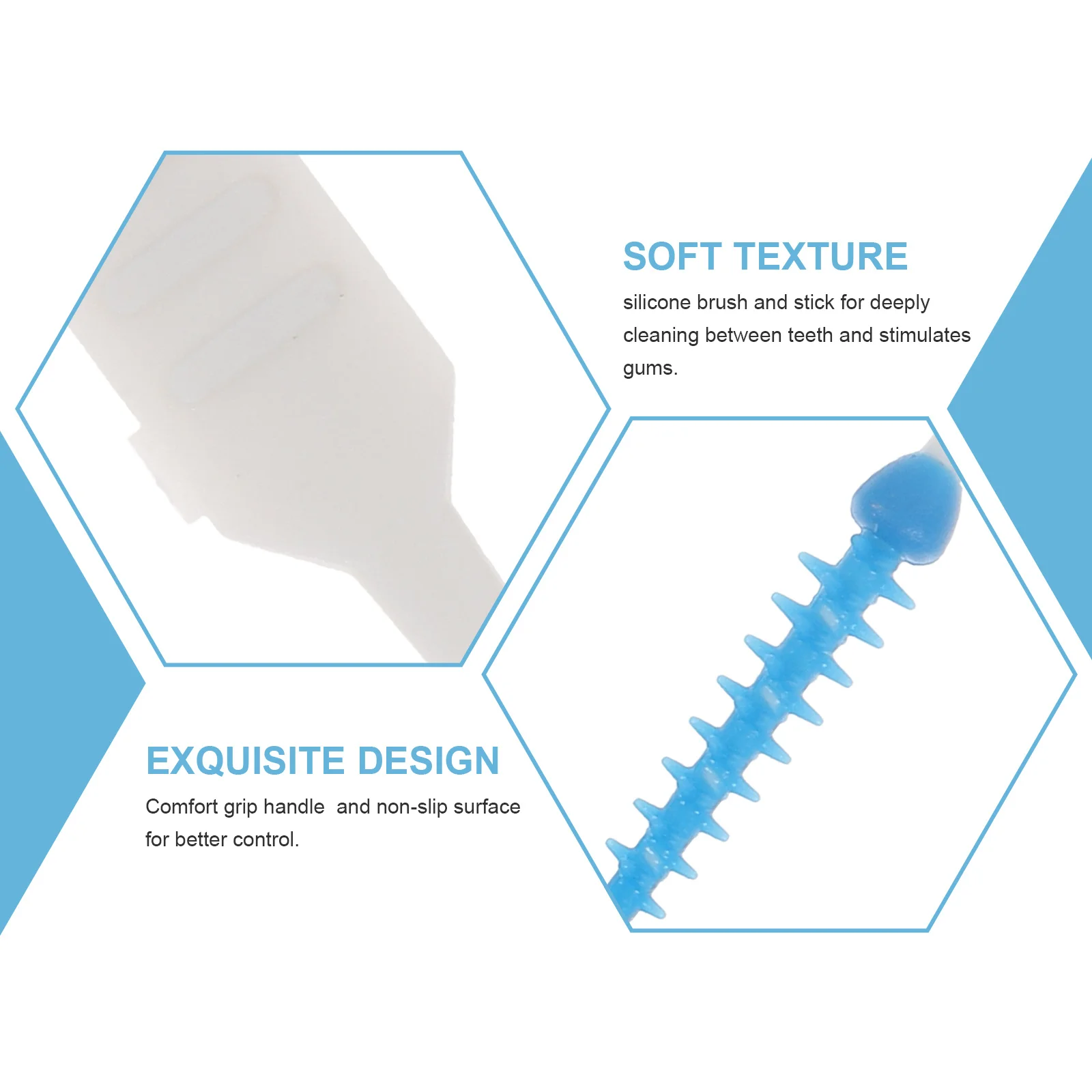 200 قطعة خيط تنظيف الأسنان يختار سيليكون بين الأسنان فرش لإزالة البلاك فجوات الأسنان النظيفة أدوات العناية بالفم الخيط المسواك #2