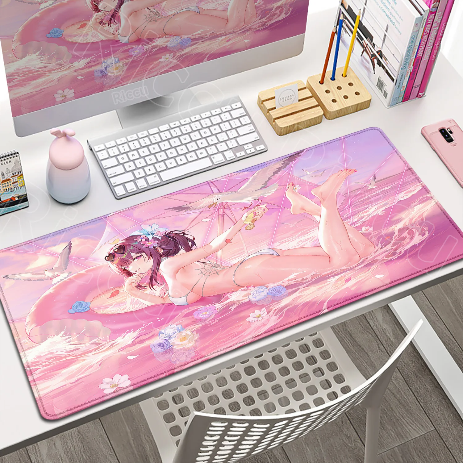 

Kawaii Game Honkai Star Rail Mouse Pad PC Keyboard Rug Laptop Star Gamer Mousepad HD Kawali Castorice Kafka Large Anime Desk Mat