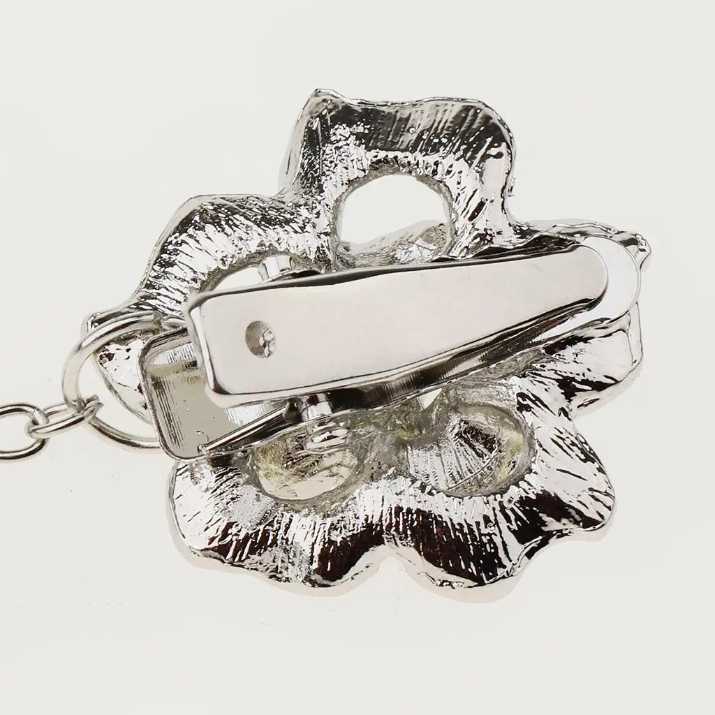 المرأة خمر حجر الراين سترة سترة كليب سبيكة زهرة الملابس كليب