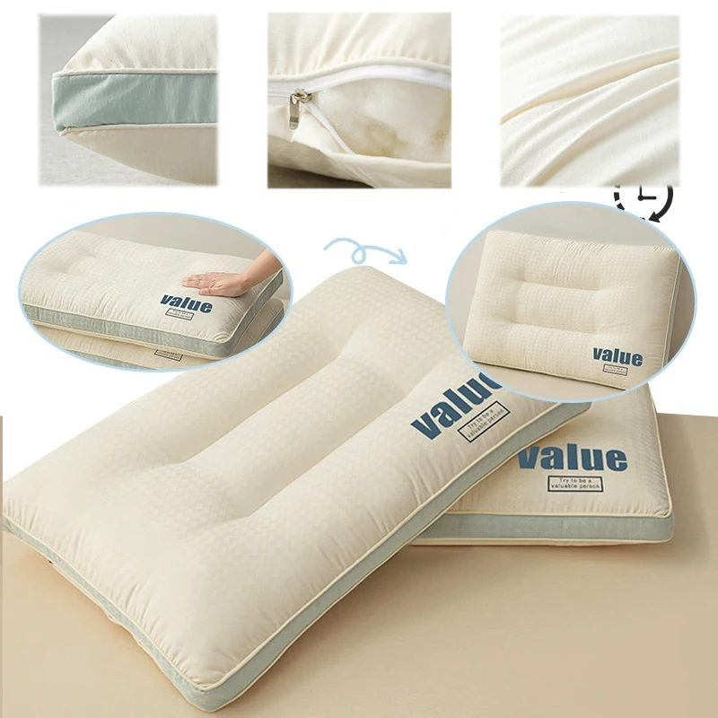 

Orthopedic Cervical Pillow 74x48cm Hotel Grade Contoured Neck Support for for Cervical Spine Protection and Sleep Aid Home Use