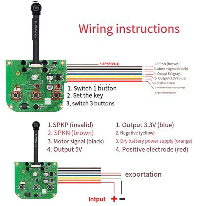 300,000 Video Module Switch Door Monitoring Remote Switch Two-Way Wireless Remote Control Camera Module Durable