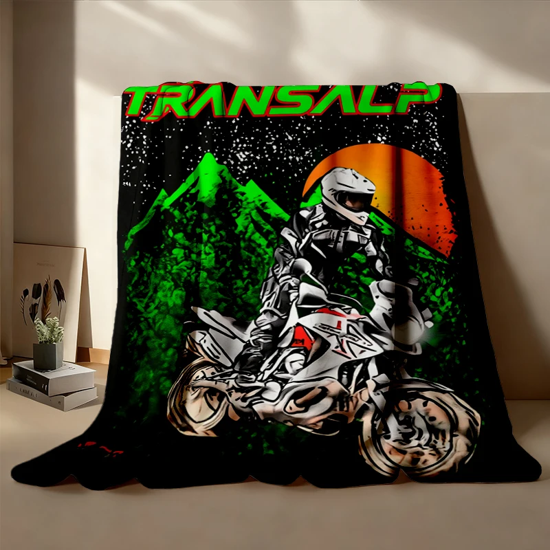 Transalp 700 Flannel Blanket Perfect Biker Gift For ADV Rider Fan Cozy Blanket For Owners Husband Present Warm Moto XL70