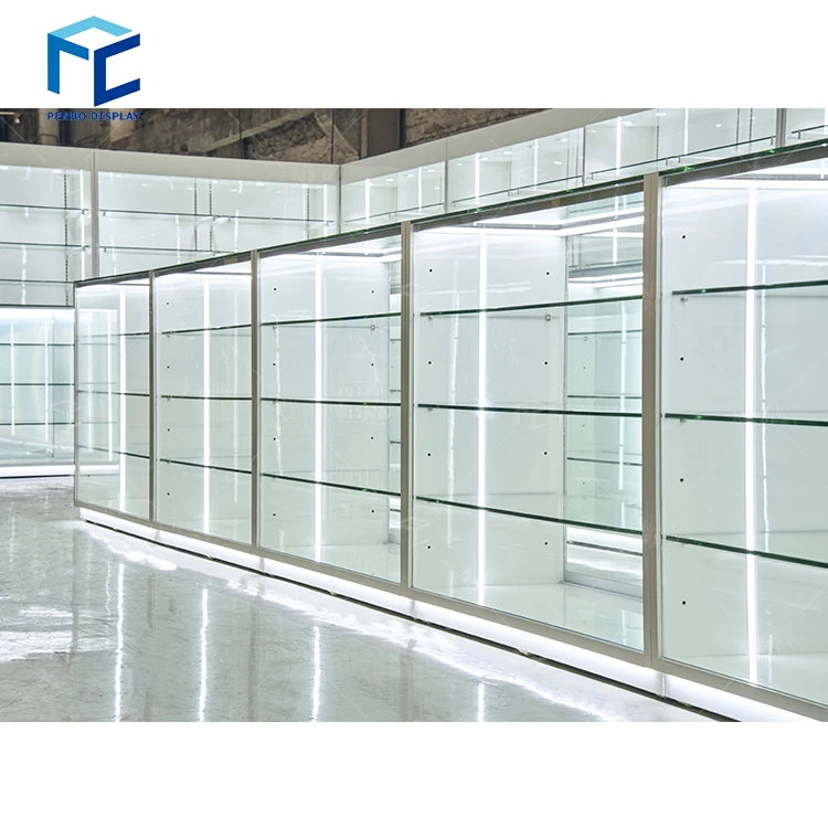 

Modern Cigarette Showcase Smoke-shop-display Cases Zyn Smoke Shop Furniture Glass Wall Led Display Cabinet With Lights