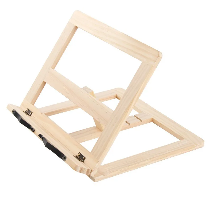 Wood Grain Reading Stand Children's Bookshelf Learning Notebook Support Stand Reading Rack Notebook Artifact Anti-myopia Book