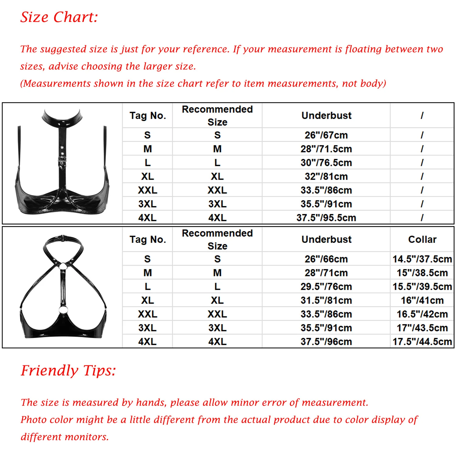 Women open cup bra with neckline sexy Bra tops Patent Leather Lingerie Halter Neck Adjustable Open Bra Wire-free Shelf Bra Top