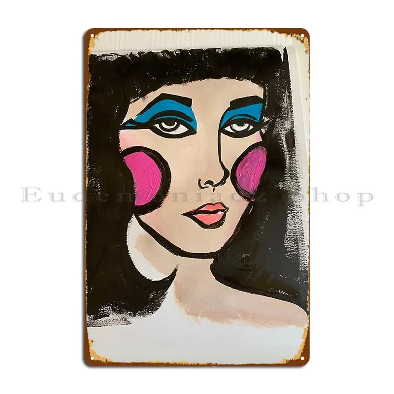 The Great Cleopatra Painting Metal Sign Pub Printing Wall Decor Party Wall Pub Tin Sign Poster