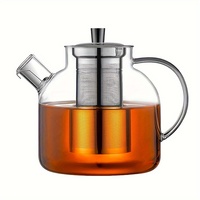 1 set of 1500ml (52oz) glass teapot with detachable injector and stainless steel injector