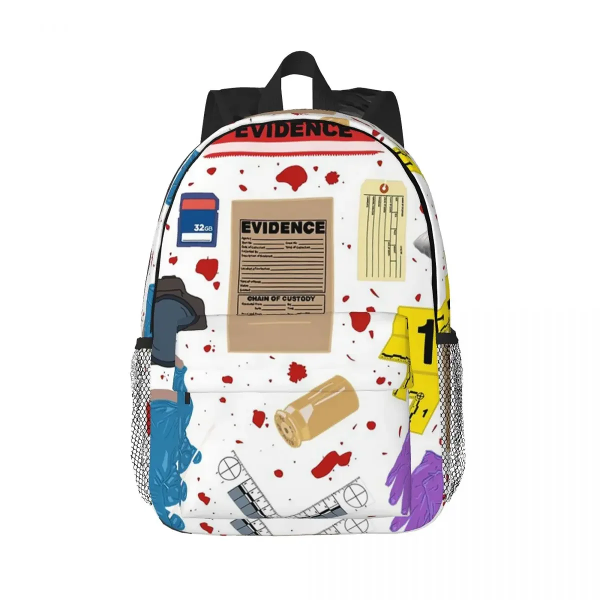 Crime Scene Essentials Backpacks Teenager Bookbag Casual Children School Bags Laptop Rucksack Shoulder Bag Large Capacity