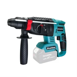 Trapano a percussione rotante senza fili senza spazzole 18V SDS Plus trapano a percussione elettrico 4 modalità selettore adatto batteria Makita 18v (senza batteria)