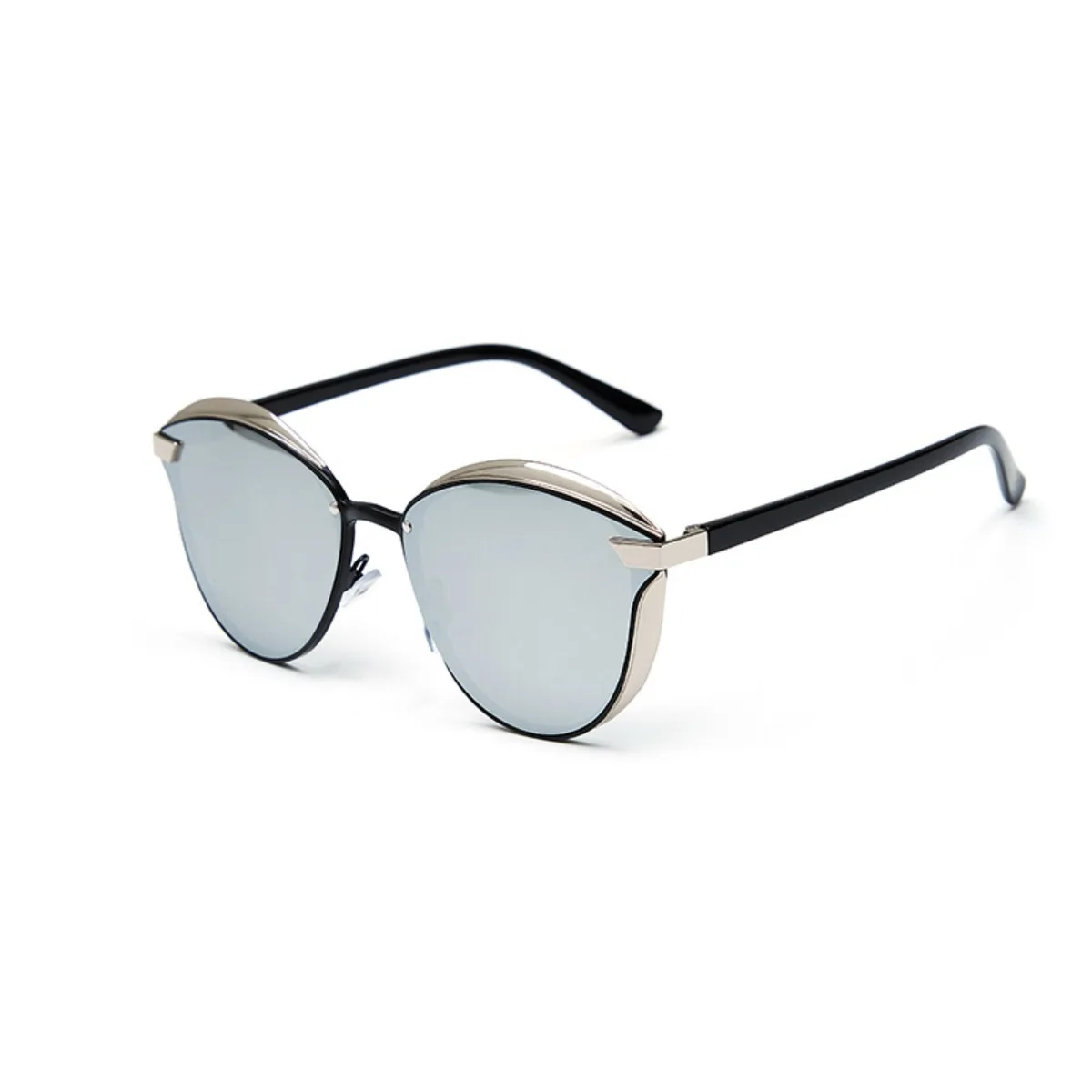 9048 الاستقطاب النظارات الشمسية للنساء الرجال موضة ريترو مستديرة الأزرق عدسة الذهب الإطار UV400 نظارات شمسية القيادة السفر حفلة 511352