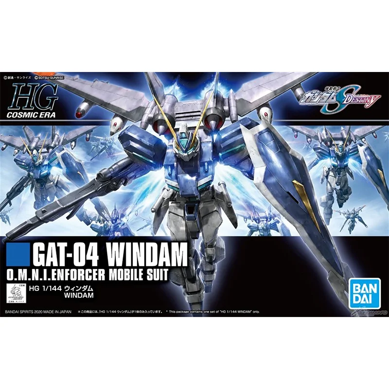 Spot Direct Delivery Bandai Original Anime GUNDAM Model HGCE 1/144 GAT-04 WINDAM Action Figure Assembly Model Toys for Children