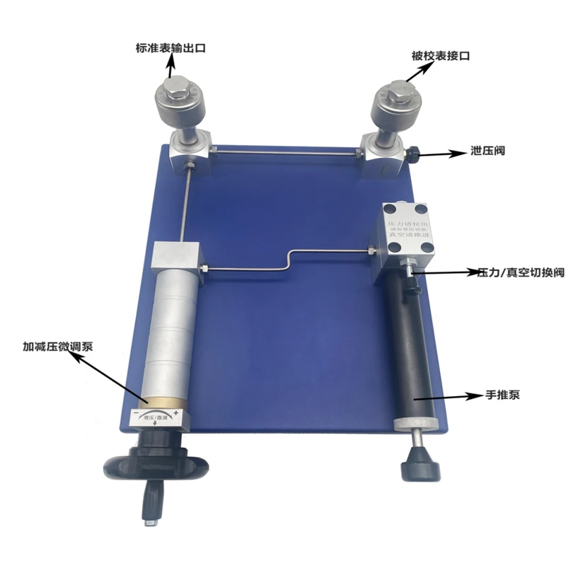 -95 ~ 2.5Mpa Air Desktop Pressure Calibrator for Pressure Gauge Calibration Accuracy