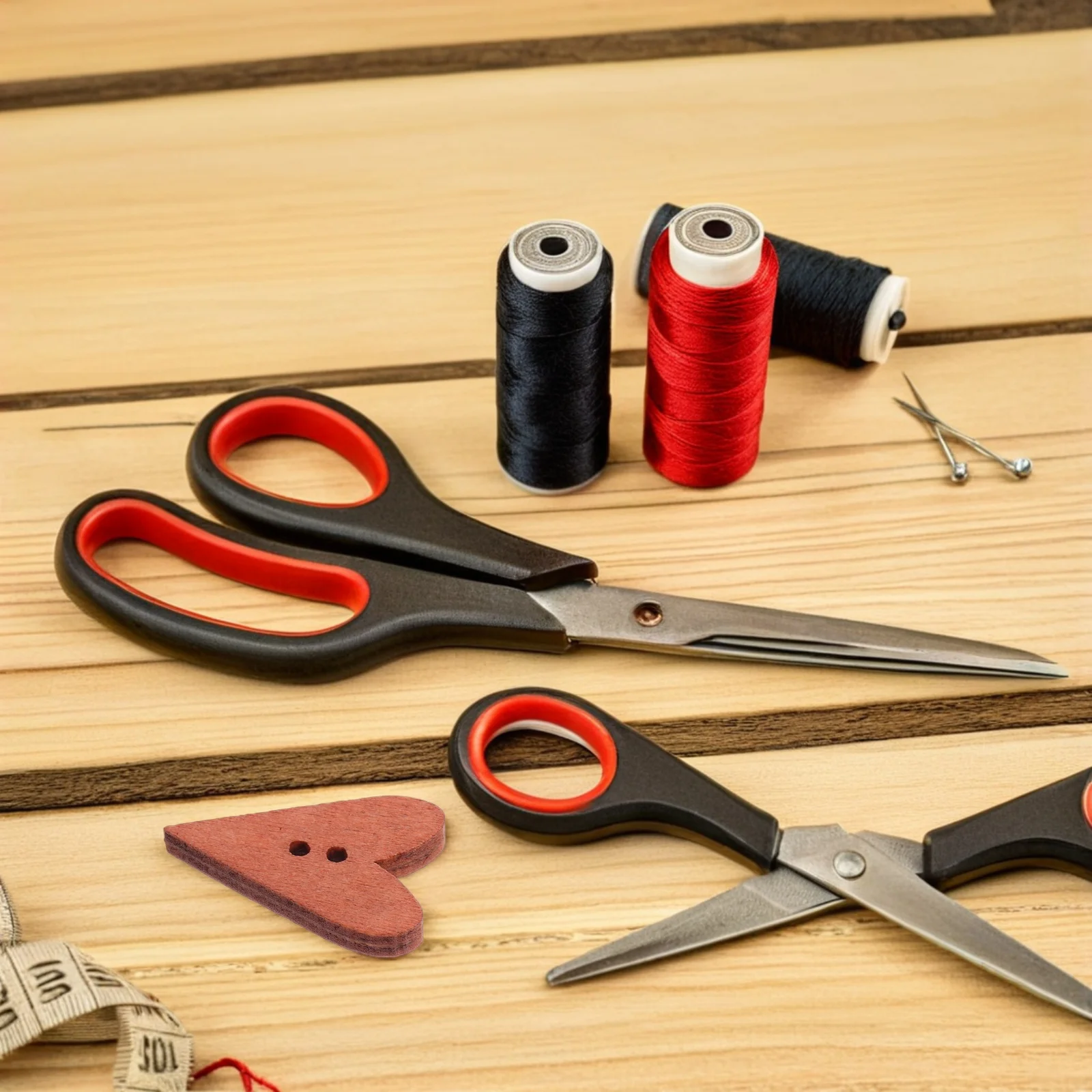 

100 Pcs Wooden Heart Buttons Shaped Vintage Heart-shaped Love-shaped Small Scrapbook