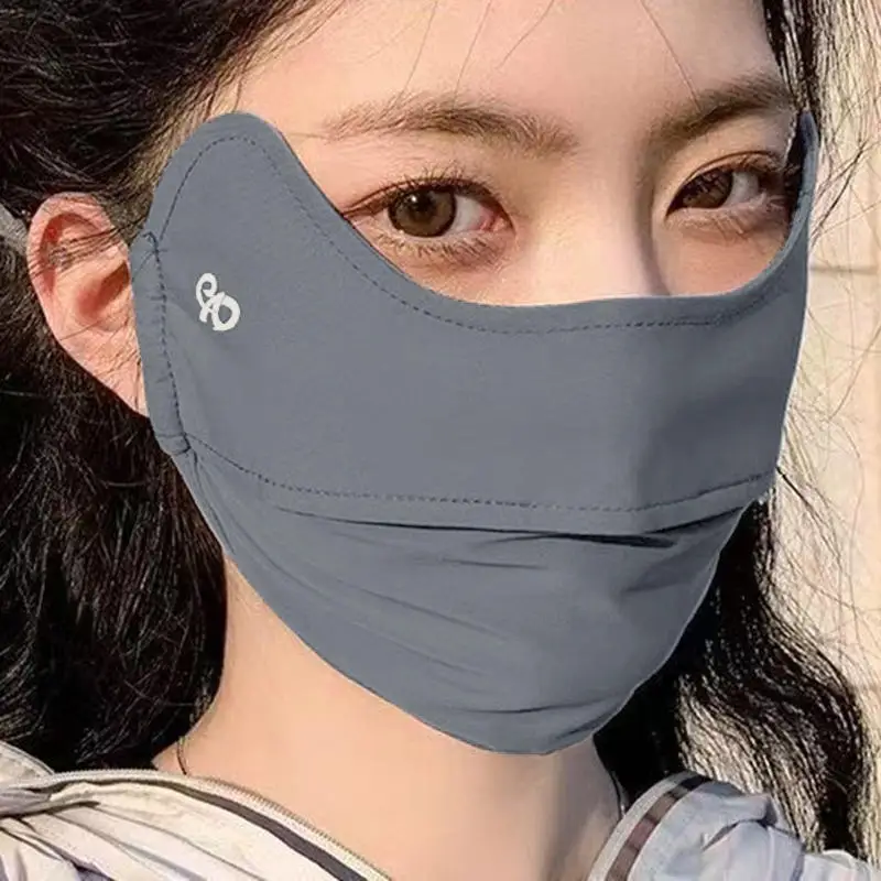 

2026 NewThin Sunscreen Face Scarf Ice Silk Mask Summer Cover Veil Eye Protection Gini Golf