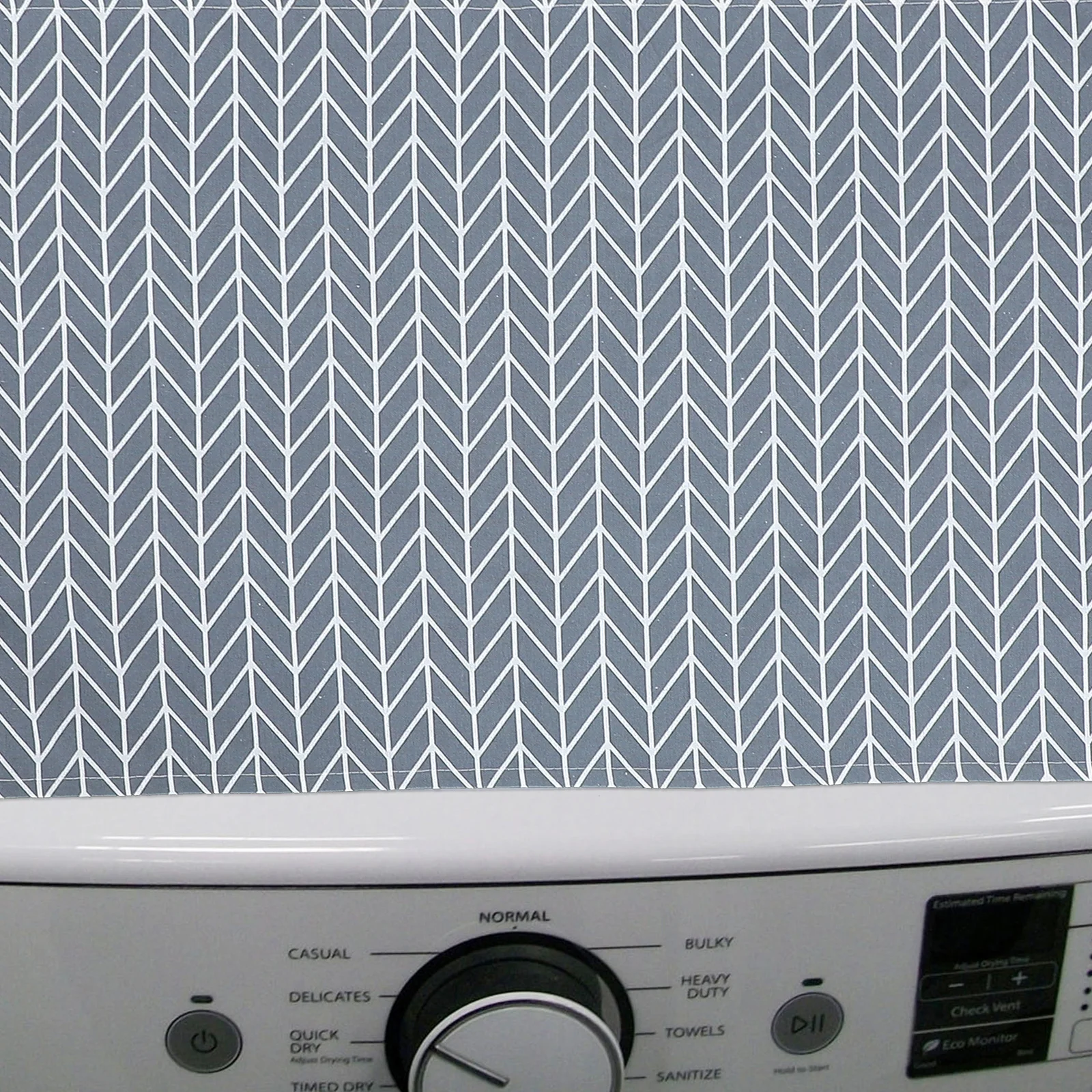 غطاء الغسالة مصنوع من القطن الفاخر المقاوم للغبار ومضاد للخدش مع جيوب تخزين لحقيبة واقية لمجفف غسالة الثلاجة #6