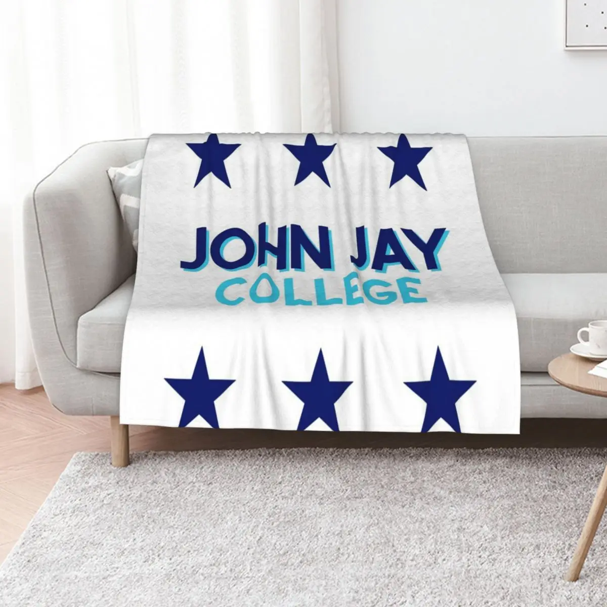 John Jay College Throw Blanket Blankets For Baby Furrys Soft Beds anime funny gift Personalized Gift Blankets
