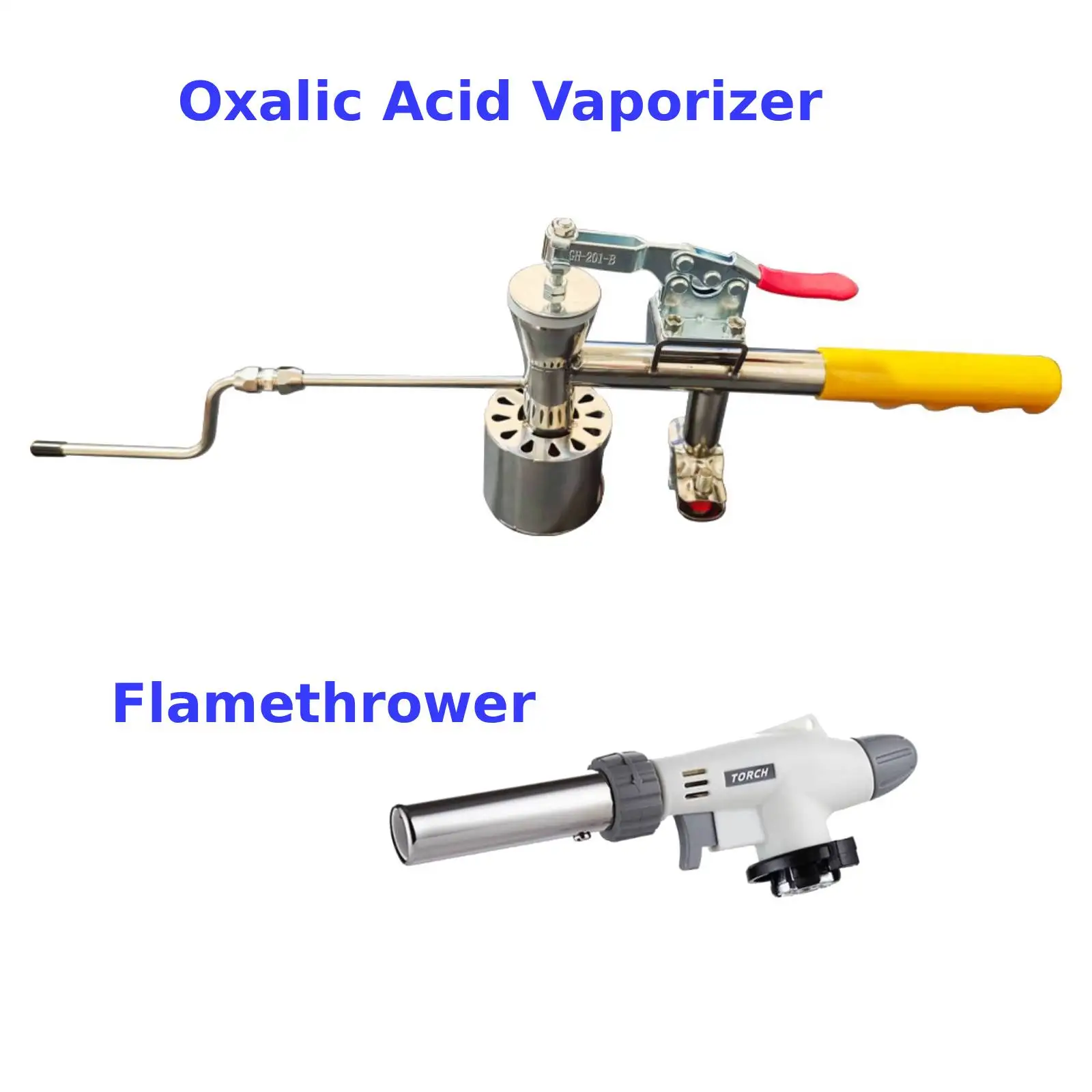 2-in-1 Oxalic Acid Vaporizer Set Stainless Steel Vaporizer for Beekeeping Beehive Frame Control