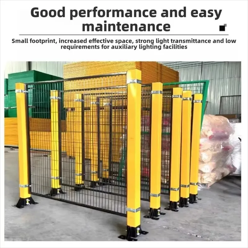 Factory Workshop Safety Fence Guardrail Panel Thick Close Mesh Custom Protective Barrier Industrial