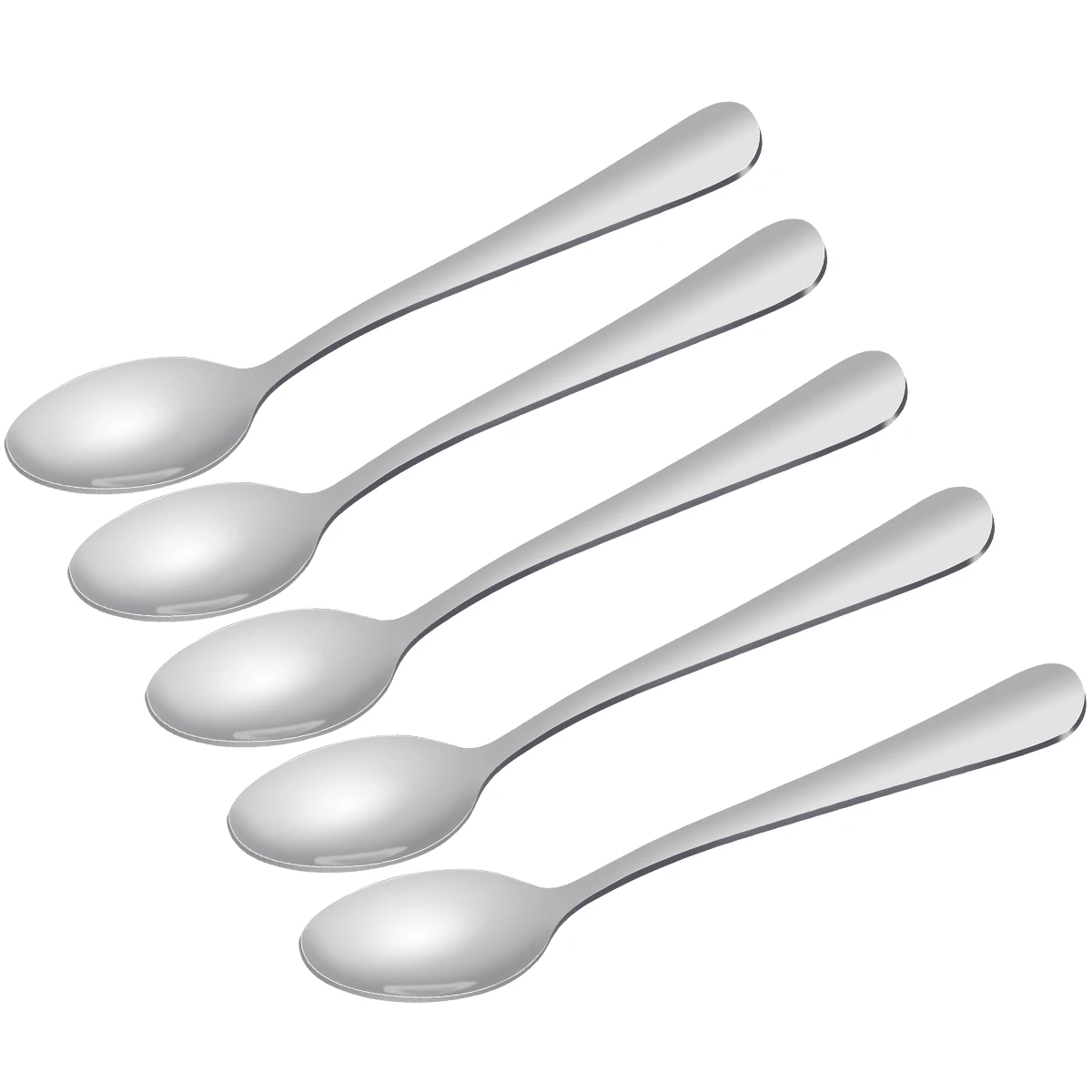 

12 pcs 12 Coffee Spoons Stainless Steel Rustproof Multi Purpose Kitchen Bar Accessories Ice Cream Dessert Serving Set