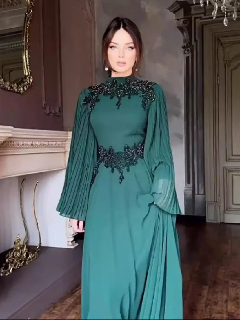 Ele cintura alta longa sve dr feminino maxi renda guarnição midi saia fadable primavera novo sle poliéster vestido de noite