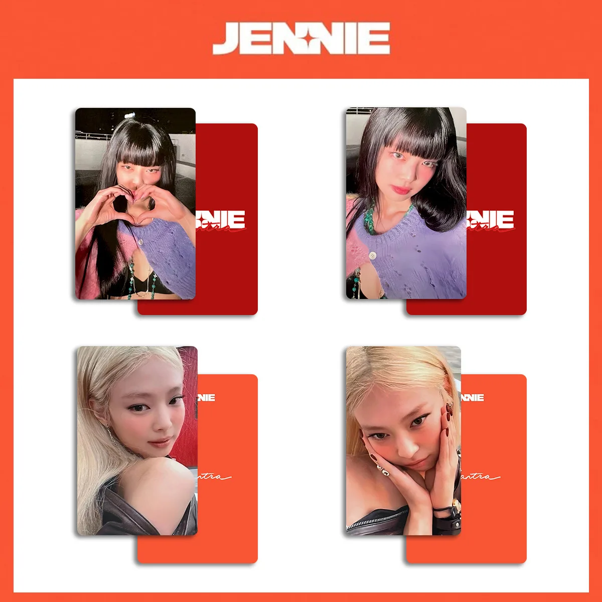 KPOP Super Star JENNIE SOLO Album card MANTRA MCD Promo Card Special Mini Card Exquisite Fans Collection Gifts Star Surrounding