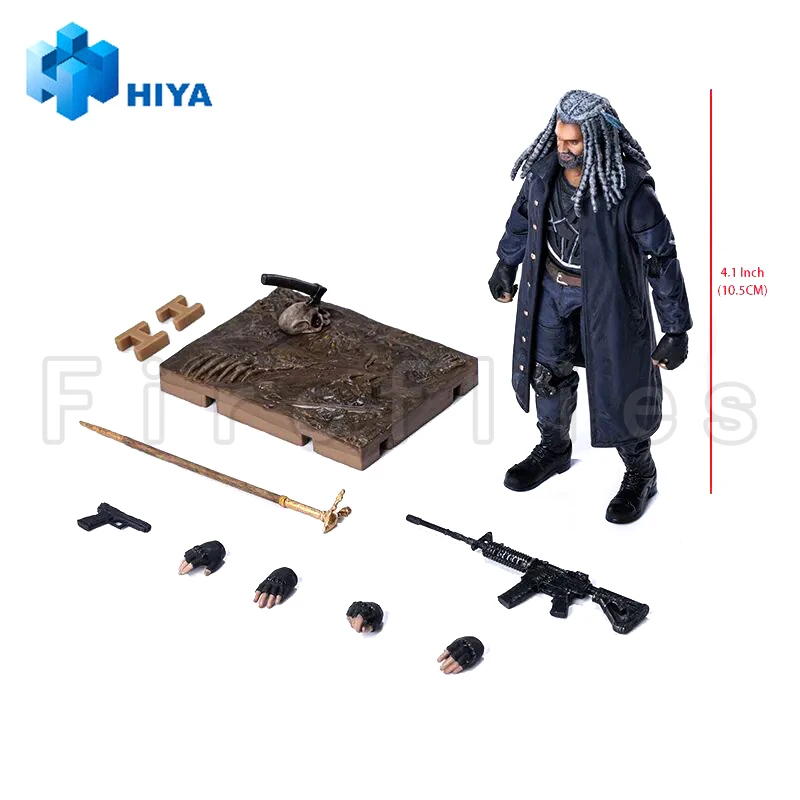 [Précommande] 1/18 HIYA 3,75 pouces figurine exquise Mini série The Walking Dead Ezekiel