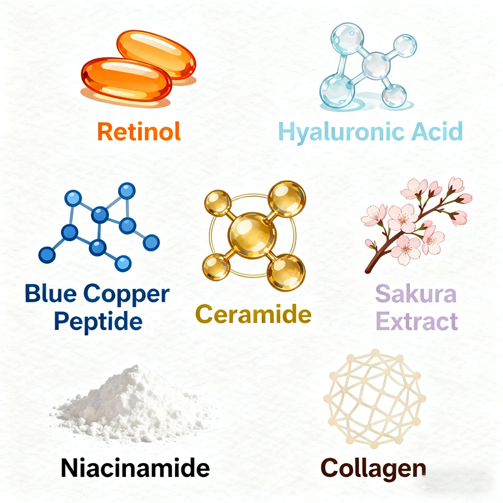 مجموعة مصل ترطيب SUYARUN 24H ACHS مكونة من 4 قطع - جوهر ترطيب الوجه طوال اليوم مع حمض الهيالورونيك والفيتامينات | مكافحة الشيخوخة #5
