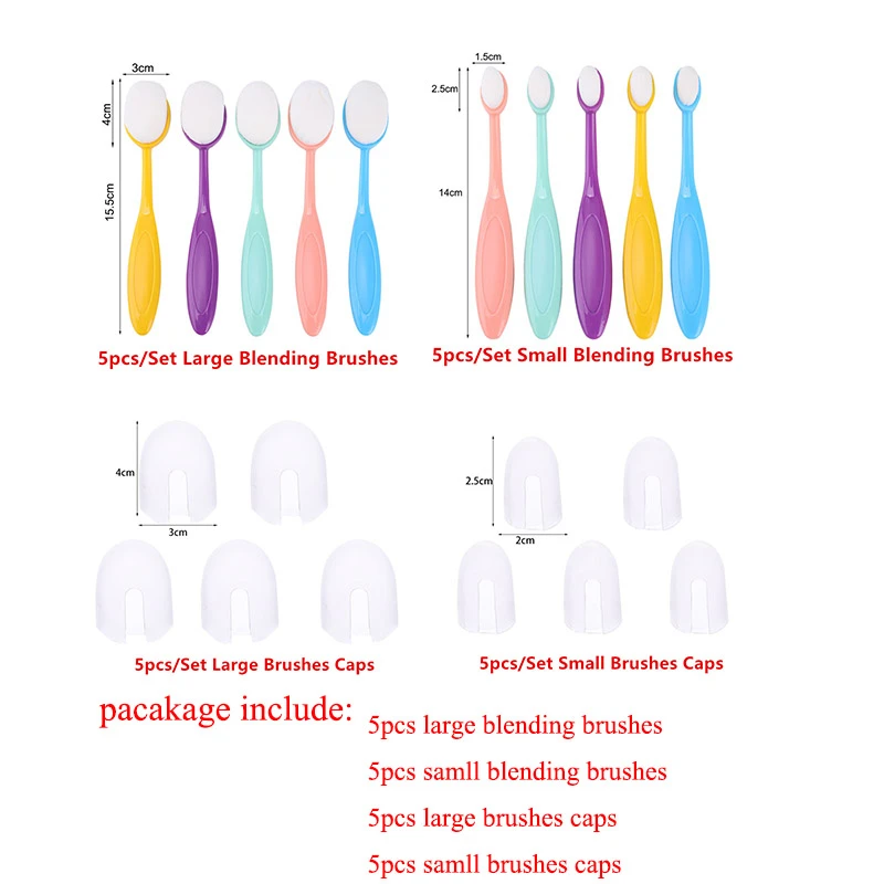 Set aus weichen Pinseln und Pinselkappen aus synthetischem Material, flaches Set für DIY-Scrapbooking, Kartenherstellung und Tintenapplikation – Detail 4