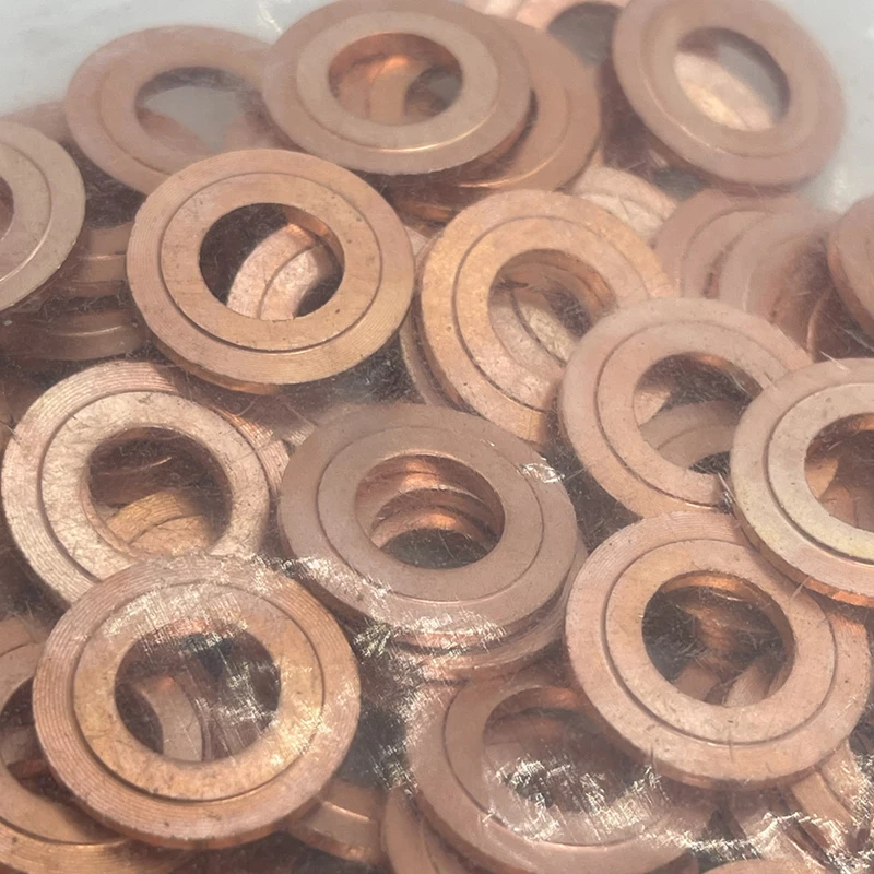 1-10PCS CRIN Injector Copper Washer Gaskets for ISUZU 6WG1 6UZ1 6WF1Hitachi Excavator