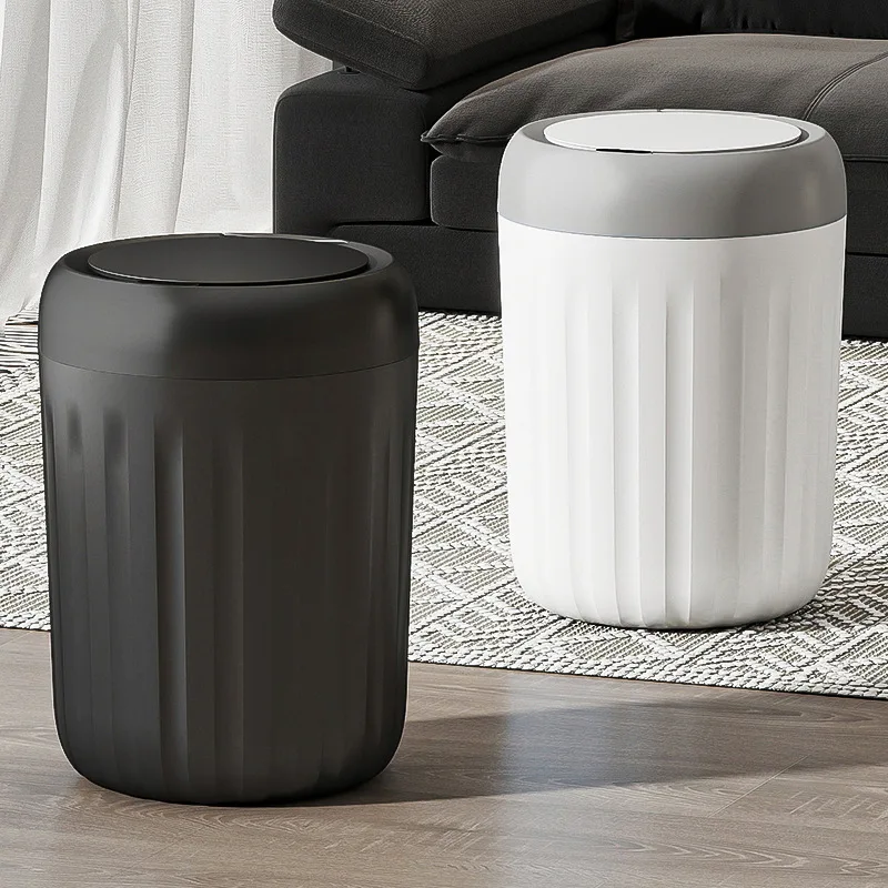 

Бесконтактное мусорное ведро для ванной и кухни, умный индукционный контейнер для отходов, круглое ведро большой емкости для хранения